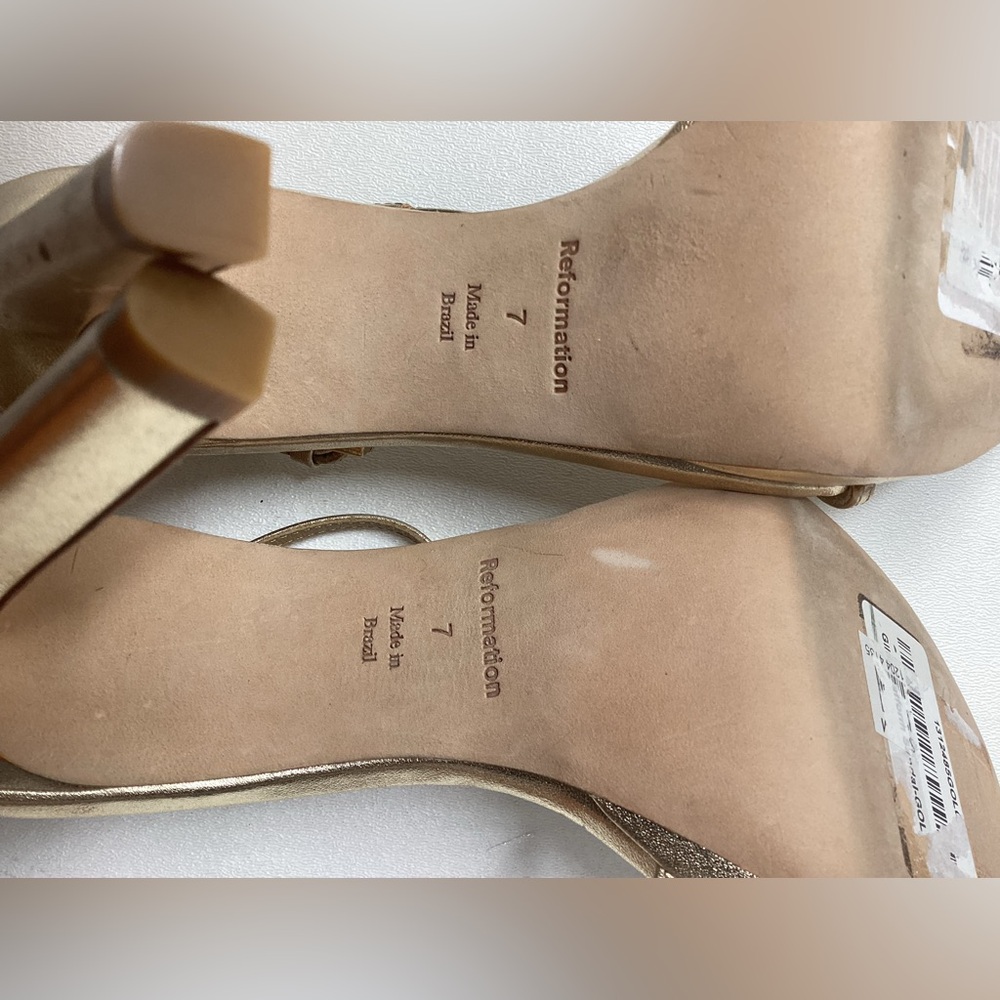 Reformation Gilda Platform Ankle Strap Sandal Size 7 - Picture 13 of 13